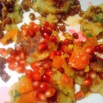 Close up of Tikki Chaat on a white plate