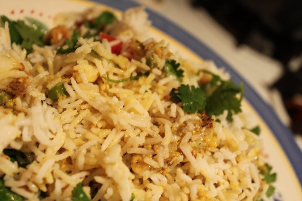 A super delicious Mughlai Veggie Biryani packed full of flavor with delicious herbs, spices and veggies. This recipe is great for dinner or entertaining. Vegan Gluten Free Recipe.#glutenfree #veganricha #vegan