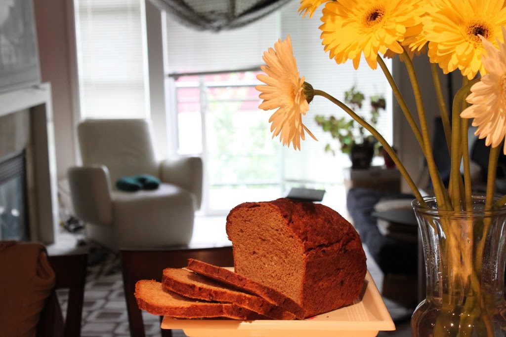 Date Maple Wheat Bread. A great way to use up leftover dates. Healthy, easy and great for snacks. Vegan Recipe. #veganricha #vegan