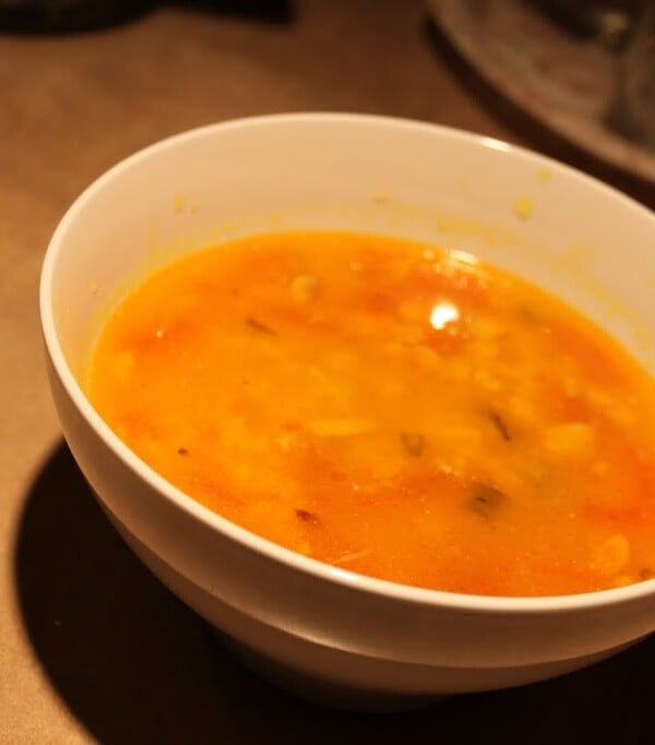 Daal Tadka served in a white bowl