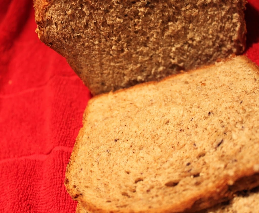 Apple Blueberry Wheat Loaf. A mildly sweet bread that works well as a sandwich bread, or toasted breakfast, or with jams and jellies! Vegan Recipe. #veganricha #vegan