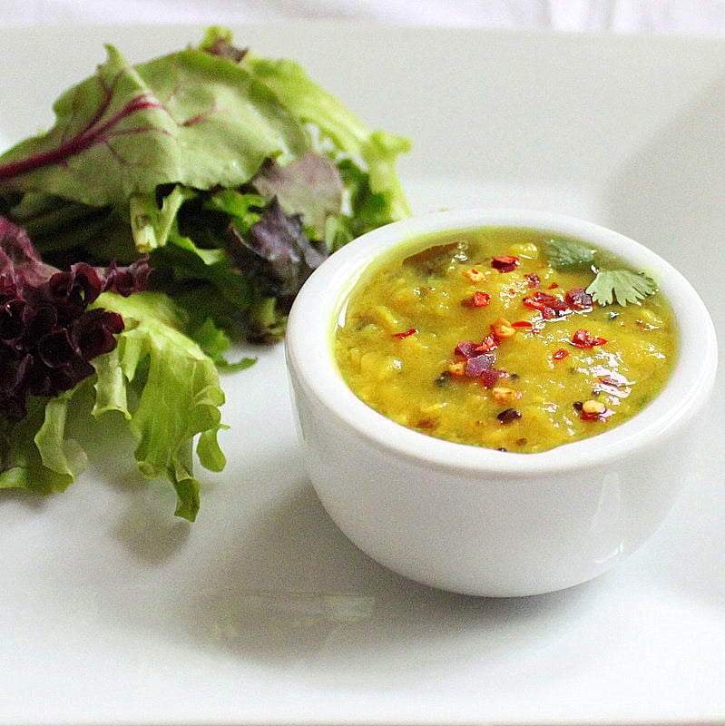 Daal Series - Yellow Lentil Soup. Delicious, healthy and easy vegan comfort food packed full of spices and delicious flavors.  #glutenfree #veganricha #vegan