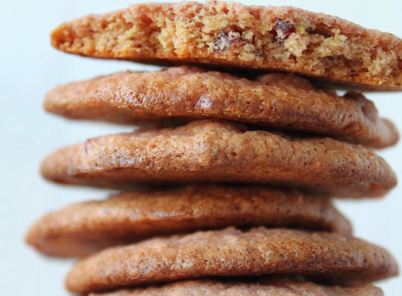 Crystallized Beet Multigrain Thins. Delicious, pink vegan cookies made with beet syrup and crystallized beet chunks, so delicious! Vegan Recipe. #veganricha #vegan