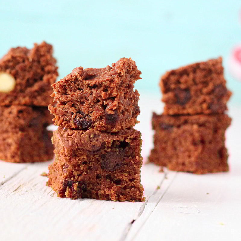Vegan Chocolate Brownies made with dates and coconut oil. Super delicious, a great sweet treat when you need a chocolate fix. Vegan Recipe. #veganricha #vegan