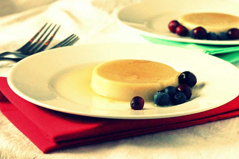 Flan, caramel custard /pudding. A delicious, smooth and creamy dessert that's simple to put together. Vegan and Gluten Free Recipe.. #glutenfree #veganricha #vegan