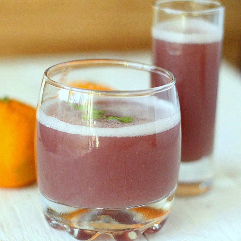 Pomegranate Apple Satsuma Spiced Cooler. A delicious, refreshing cooler made using a pressure cooker. Vegan and Gluten Free Recipe. #glutenfree #veganricha #vegan
