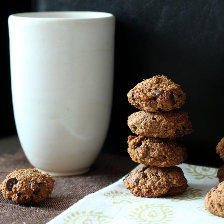 Ginger spiced Banana Almond Oat chocolate chip soft cookies