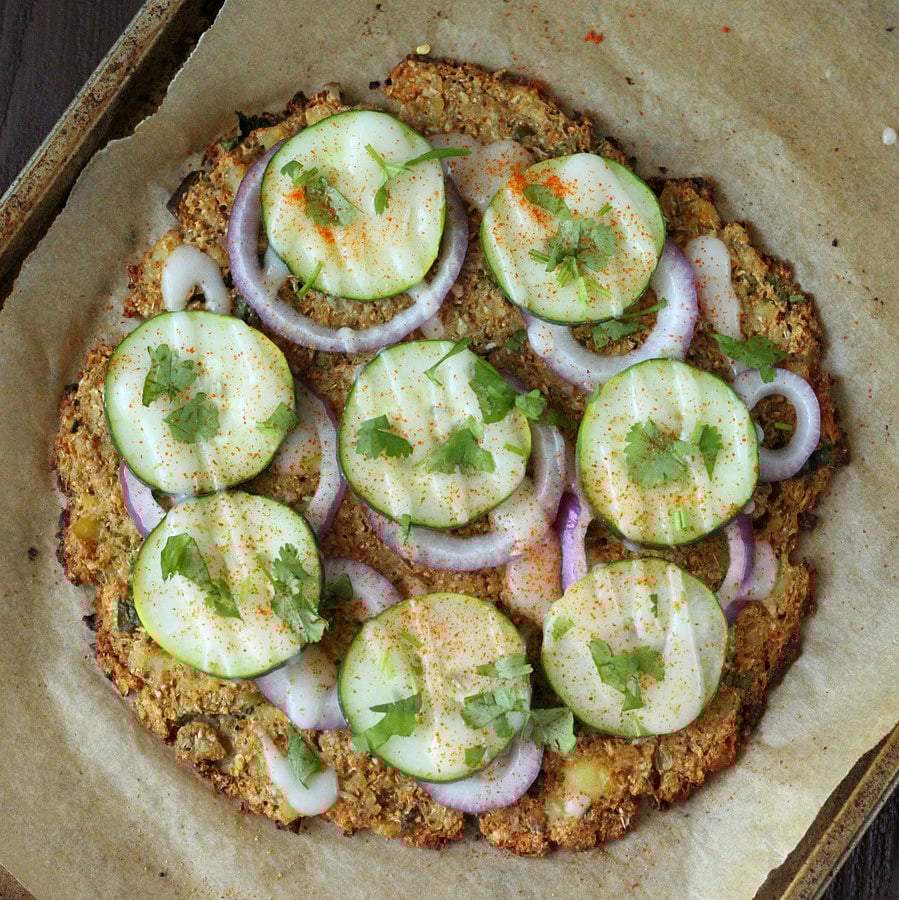 Vegan Richa: Deconstructed Gobi Paratha Pizza