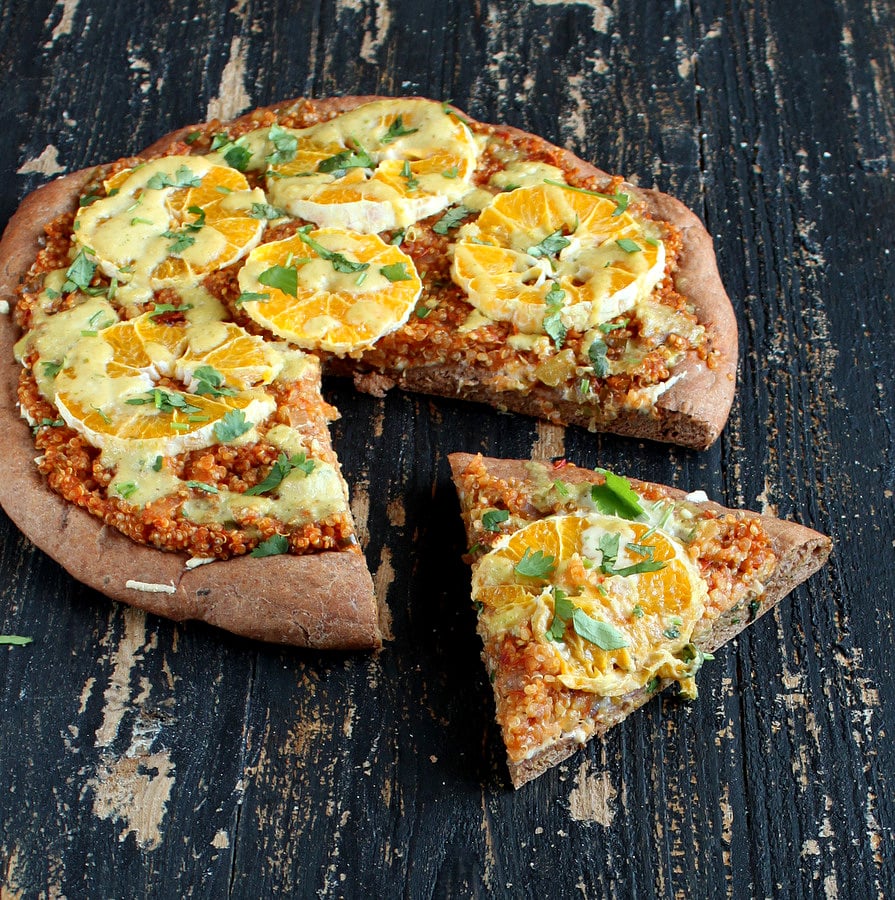 Vegan Richa: Quinoa Sloppy Joes Pizza with Rye Crust