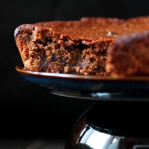 Spiced Fruit and Nut Christmas Cake. Eggless Vegan Recipe. Fruit Cake, Rum Cake, Plum Cake, Rum Cake or holiday cake. Makes 1 9 inch cake pan