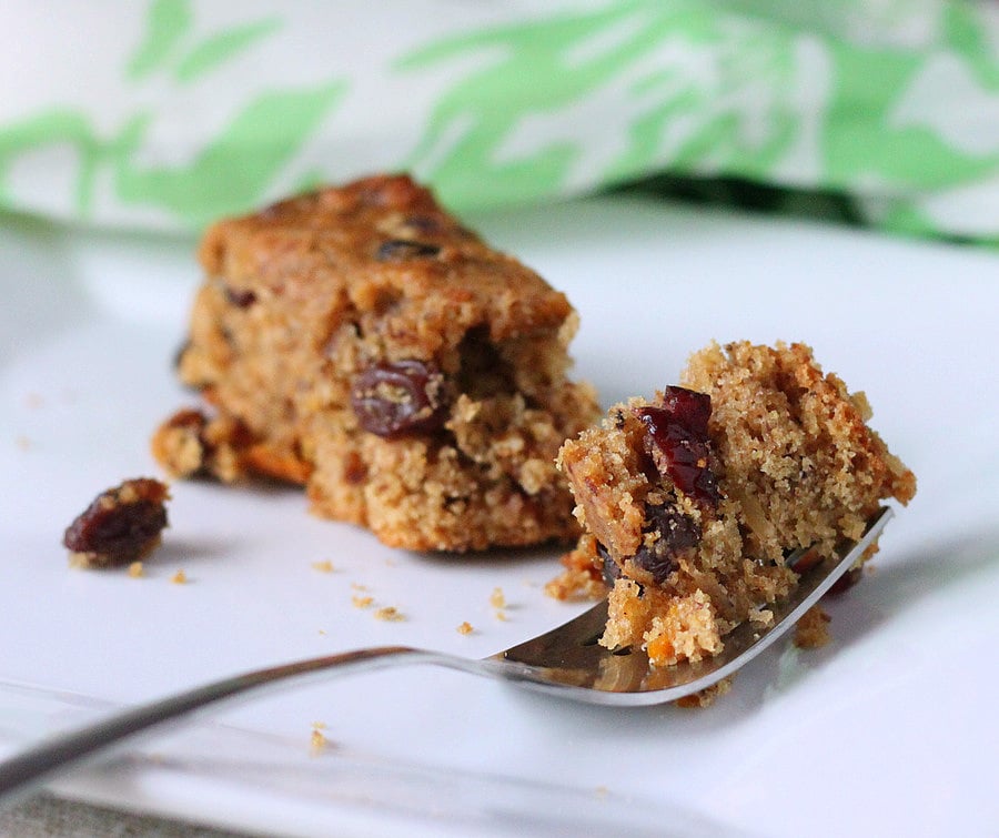 Spiced Fruit and Nut Christmas Cake. Eggless Vegan Recipe. Fruit Cake, Rum Cake, Plum Cake, Rum Cake or holiday cake. | VeganRicha.com #vegan #cake