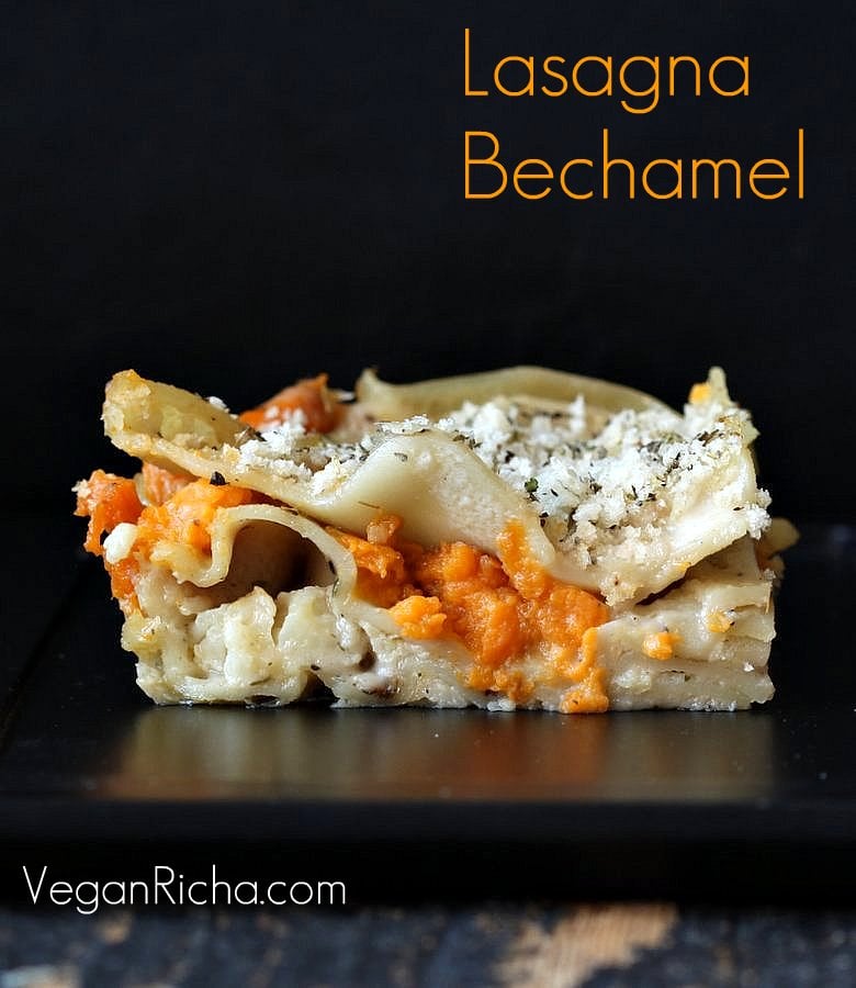 Vegan Lasagna Bechamel with Sweet Potato and Cauliflower | Vegan Richa