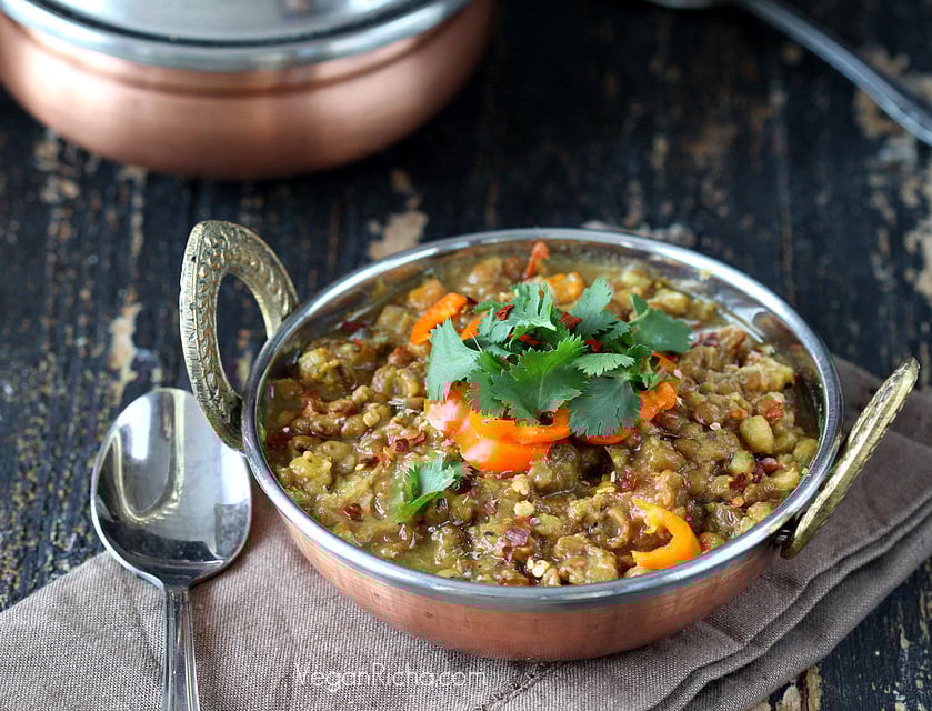 Broccoli Dal/Dahl. Mung Bean and Red Lentil Stew with Broccoli