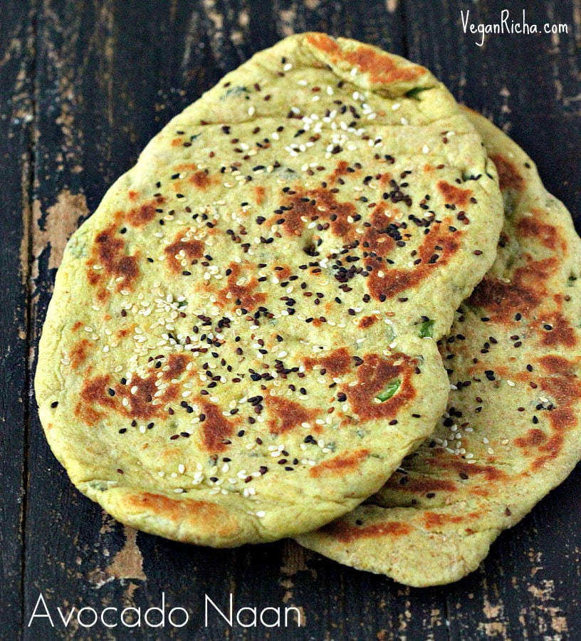 Vegan Avocado Naan - Indian Flatbread