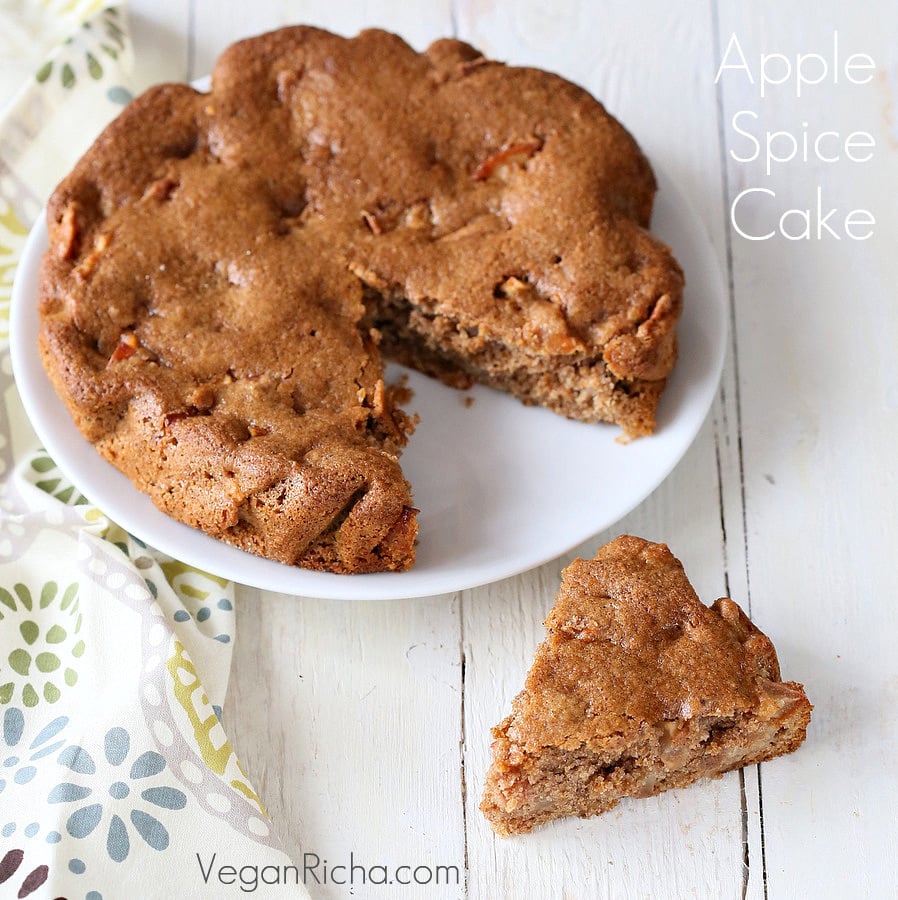 Vegan Spiced Apple Cake with Salted Caramel. Tried tested and loved. All whole grain made with spelt flour and drizzled with salted caramel or date caramel.