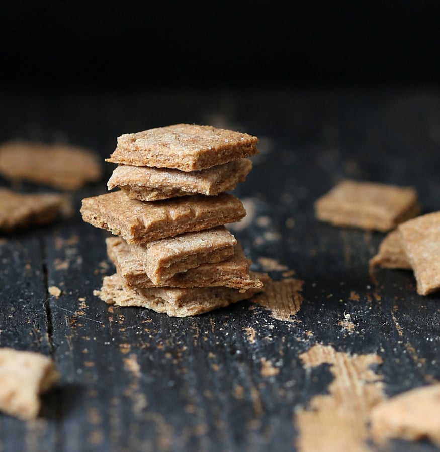 Vegan Baked Mathri - Wheat Semolina Crackers