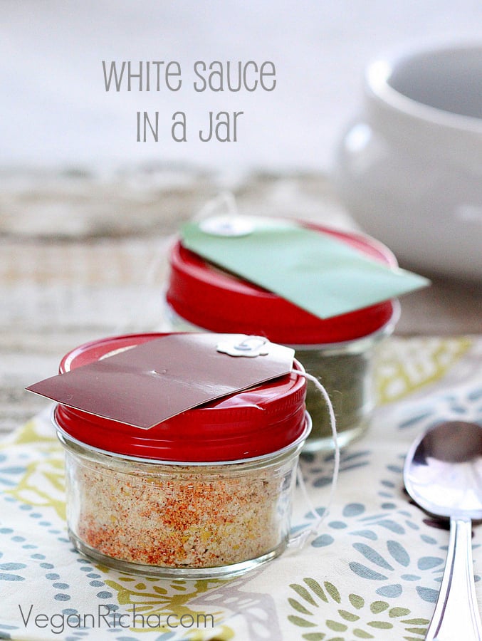 Creamy Pasta Sauce in a Jar. White sauce, Spicy Sriracha, Chipotle, Ranch, Mac 'n' Cheese | Vegan Richa