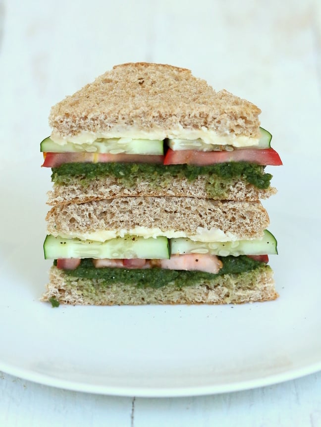 Cucumber Chutney Sandwiches | Vegan Richa