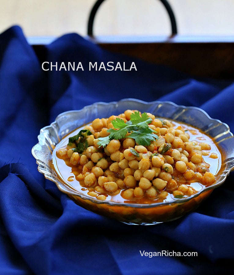 Vegan Chana Masala - Chickpea Curry with Red Bell Pepper