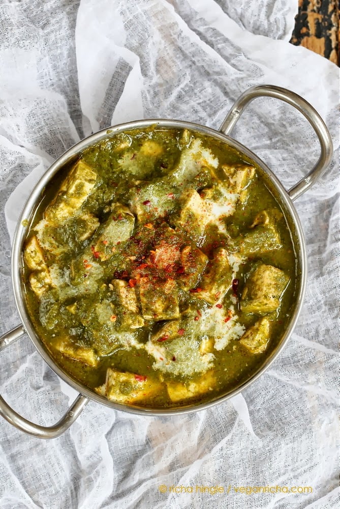 Vegan Palak Tofu Paneer | Vegan Richa
