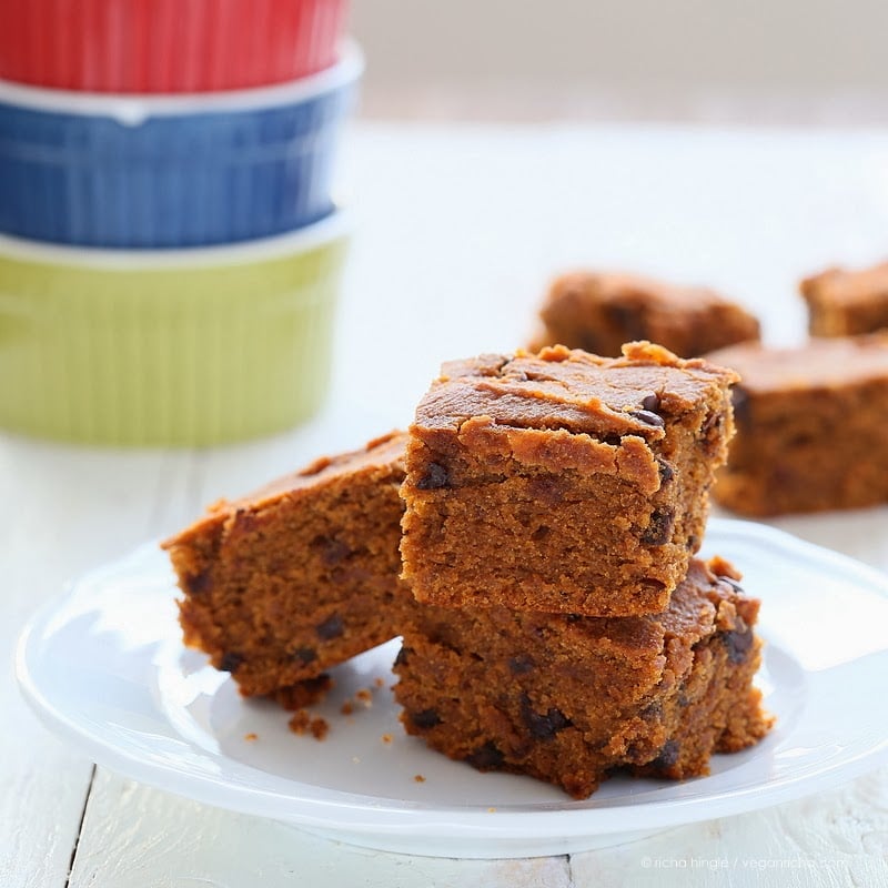 Gluten free Sweet Potato Blondies | Vegan Richa