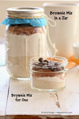 Brownie Mix in a Jar #vegan #veganricha