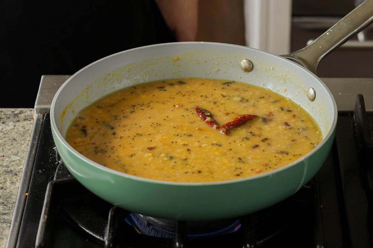 dal tadka after cooking