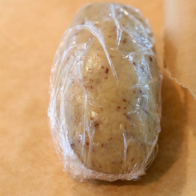 vegan sugar cookies chilled vegan sugar cookie dough wrapped in cling film