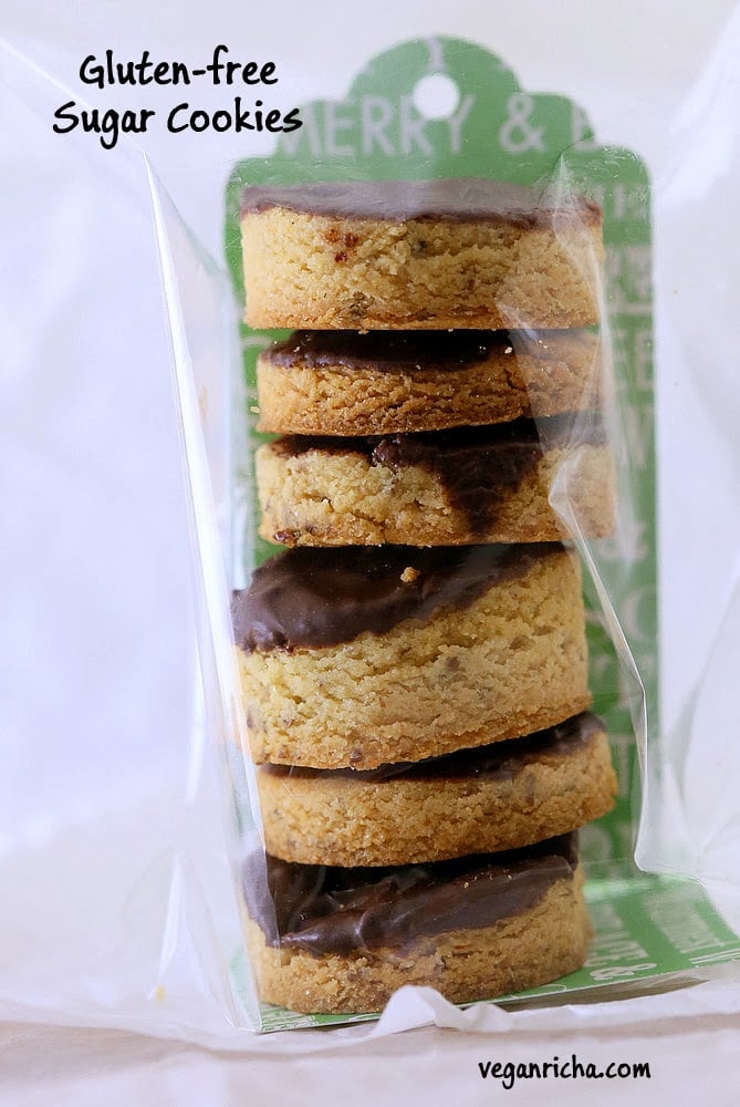 vegan sugar cookies  healthy vegan coconut flour sugar cookies wrapped in cellophane for gifting