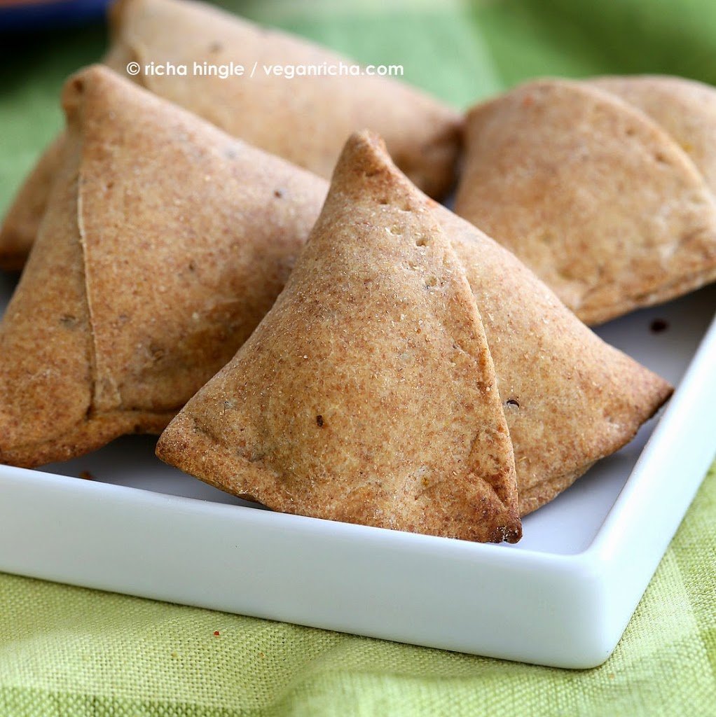 Baked Moong Dal Samosas