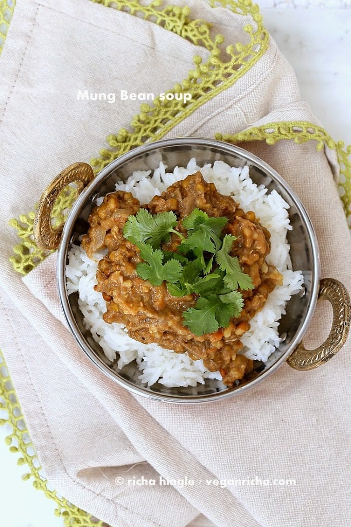 Sprouted Mung Bean Dal | Vegan Richa