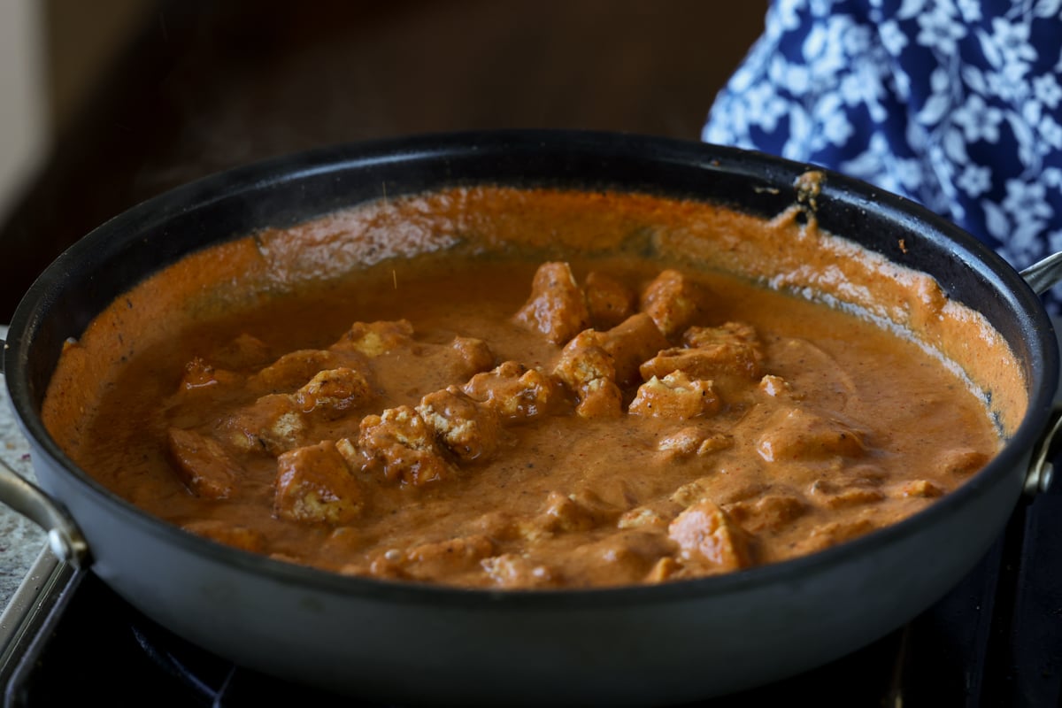 tofu Pasanda in the pan