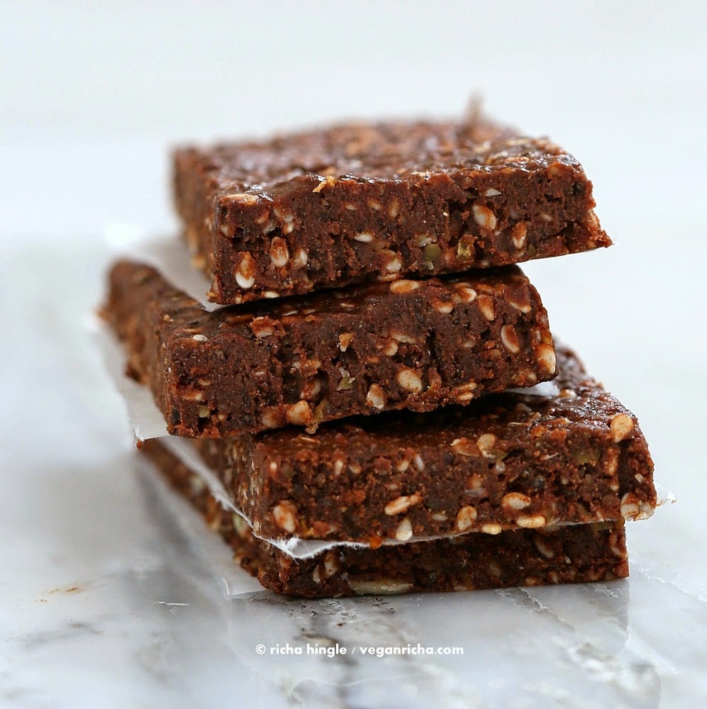 Vegan Super Seed Chocolate Protein Bars