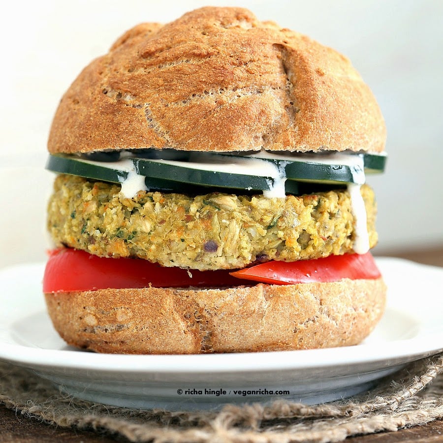 Artichoke Spinach Burger | Vegan Richa