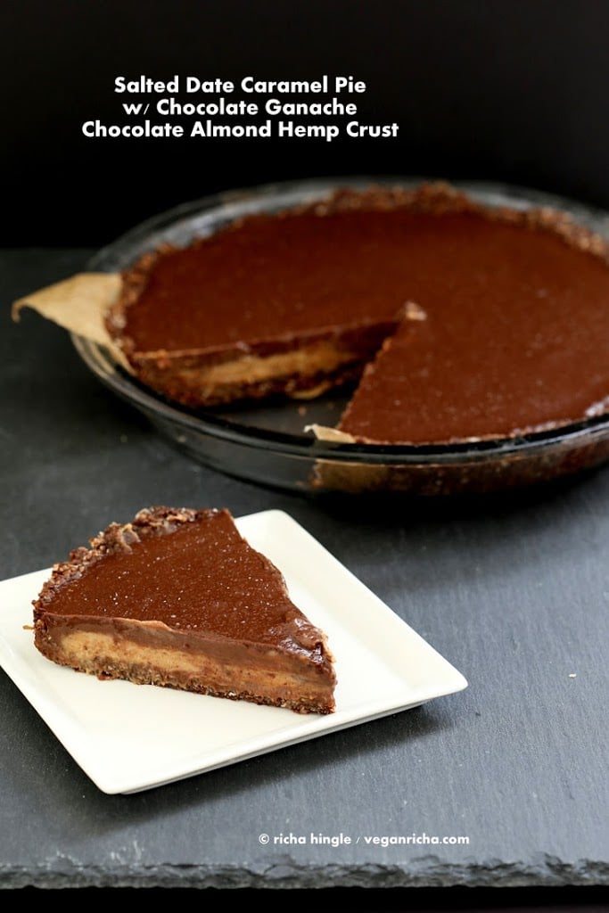 Vegan Salted Caramel Pie | Vegan Richa