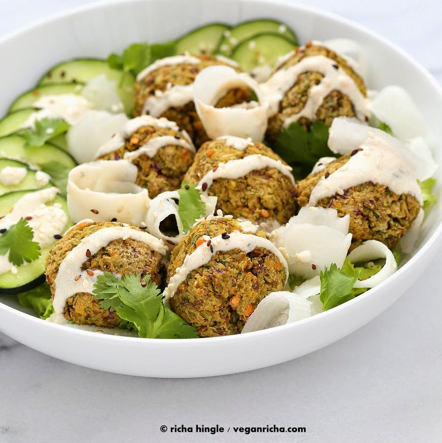 Lentil split pea Falafels