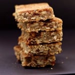 Stack of banana nut snack bars