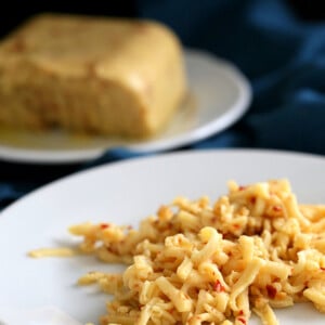 Vegan Pepper Jack Cheese #glutenfree #veganricha #vegan