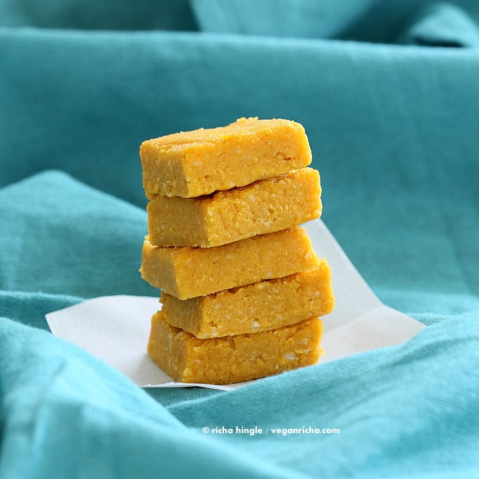vegan mango burfi