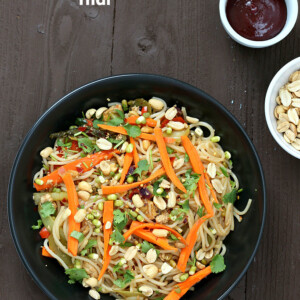You don’t have to go to Thailand to enjoy some great pad thai. Tamarind is a sour, tangy fruit that is used frequently in Indian and Thai cuisine. Check international aisles, Indian grocery stores, and other Asian grocers for tamarind or look for it on the Internet.  #glutenfree #veganricha #vegan