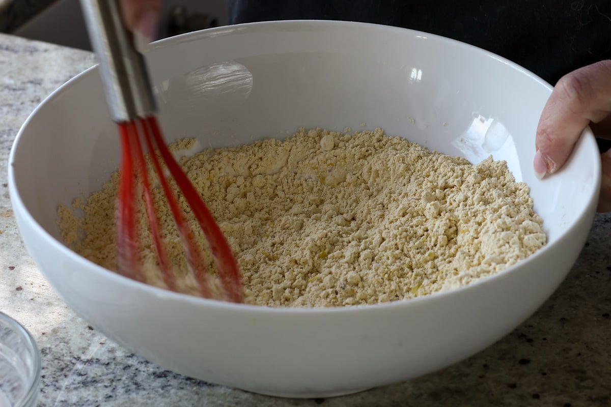 dry ingredients all mixed together