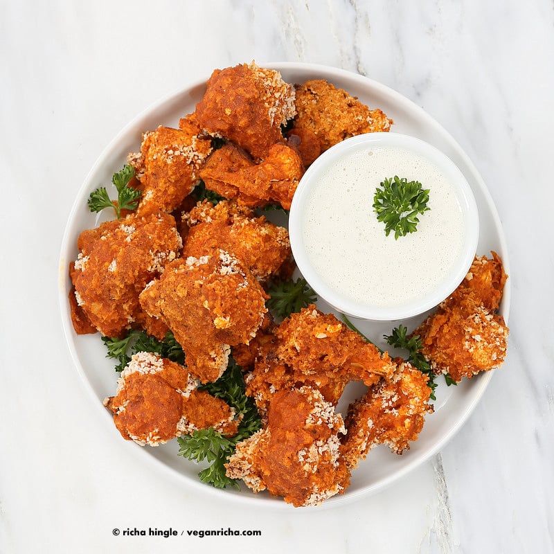 Spicy Baked Cauliflower Bites | Vegan Richa