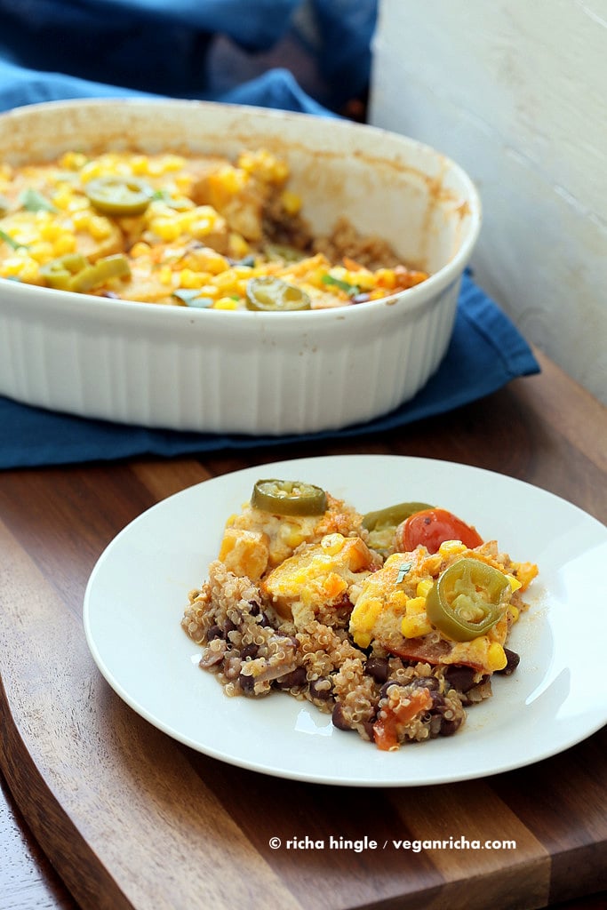 Quinoa Black Bean Casserole |Vegan Richa