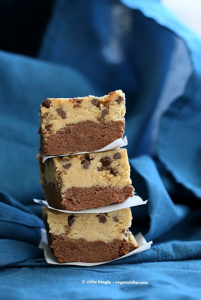 Cookie Dough Brownies | Vegan Richa