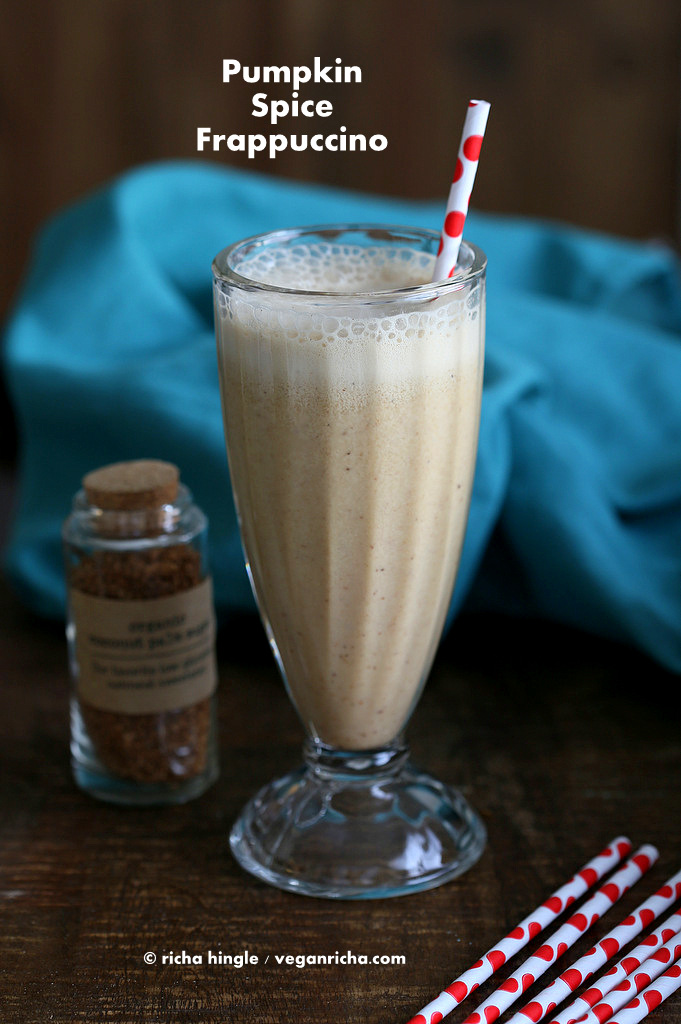 Vegan Pumpkin spice Frappuccino | Vegan Richa