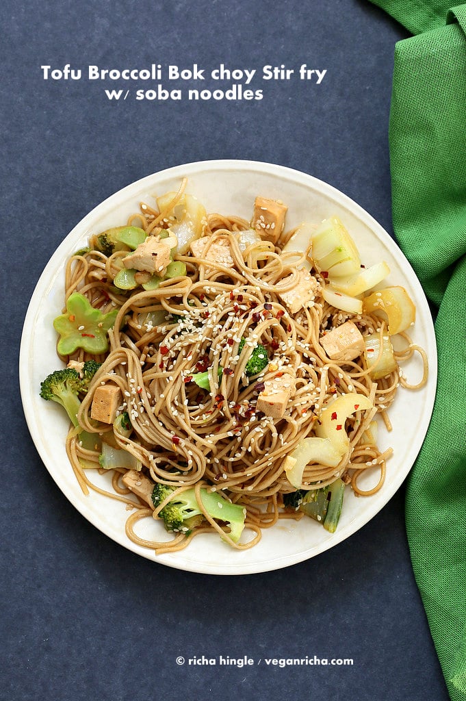 Vegan Tofu Broccoli Bok Choy Stir Fry | Vegan Richa
