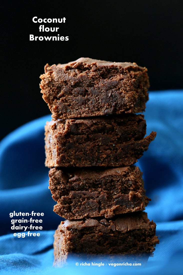 Coconut Flour Brownies | Vegan Richa