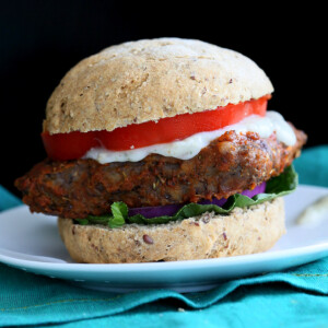 Tempeh blackened with spices then tossed in hot Buffalo sauce and served with Celery Ranch. Makes 2 or more sandwiches depending on the size of the Tempeh block