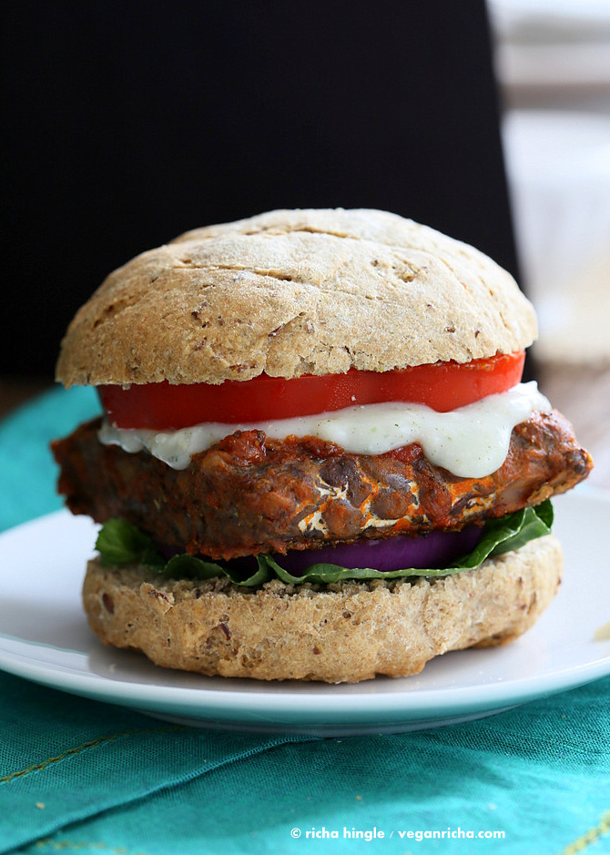 Vegan Buffalo Tempeh Sandwich | Vegan Richa