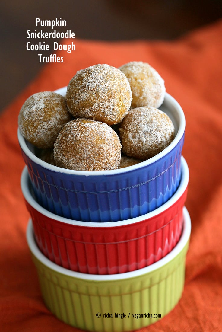 Pumpkin Snickerdoodle Cookie Dough | Vegan Richa